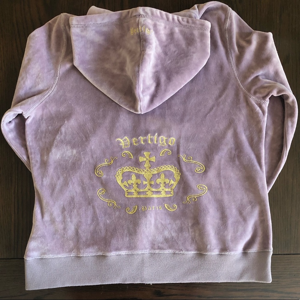 Vertigo Paris Zip Up Graphic Hoodie Size XL